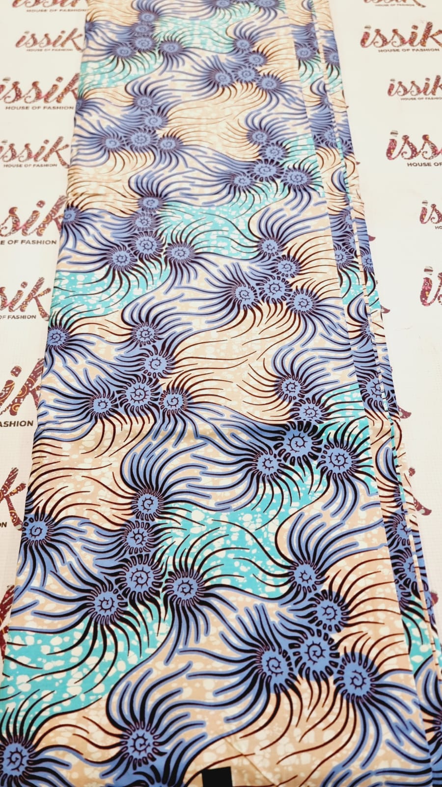 Purple & Blue African Print Fabric - House of Prints
