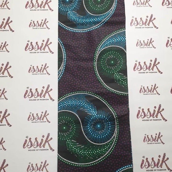 Purple & Blue Ankara fabric - House of Prints