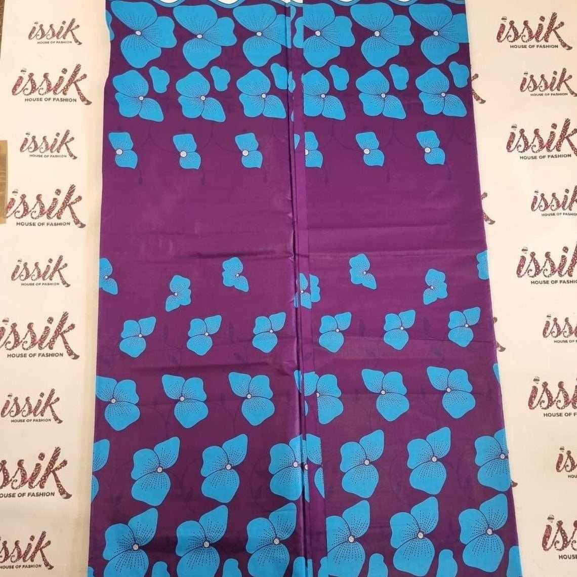 Purple & Blue Ankara Fabric - ak7077 - House of Prints