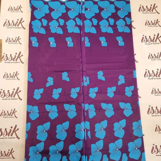 Purple & Blue Ankara Fabric - ak7077 - House of Prints