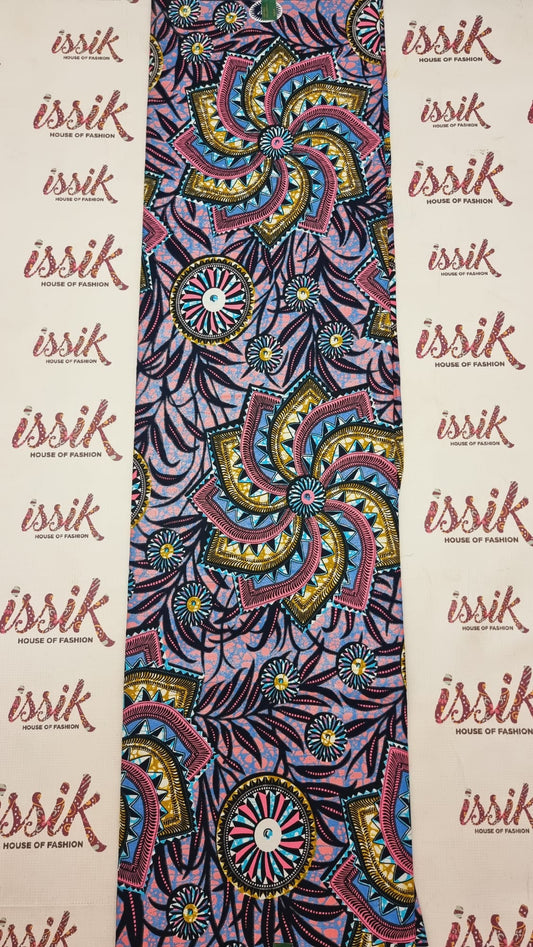 Purple Embellished Gold Ankara - akgld028 - House of Prints