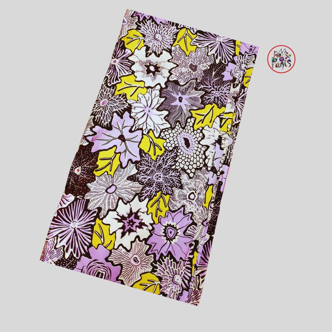 Purple & Gold Embellish Ankara Fabric - House of Prints