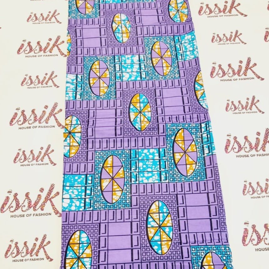 Purple & Lilac African Print Fabric - House of Prints