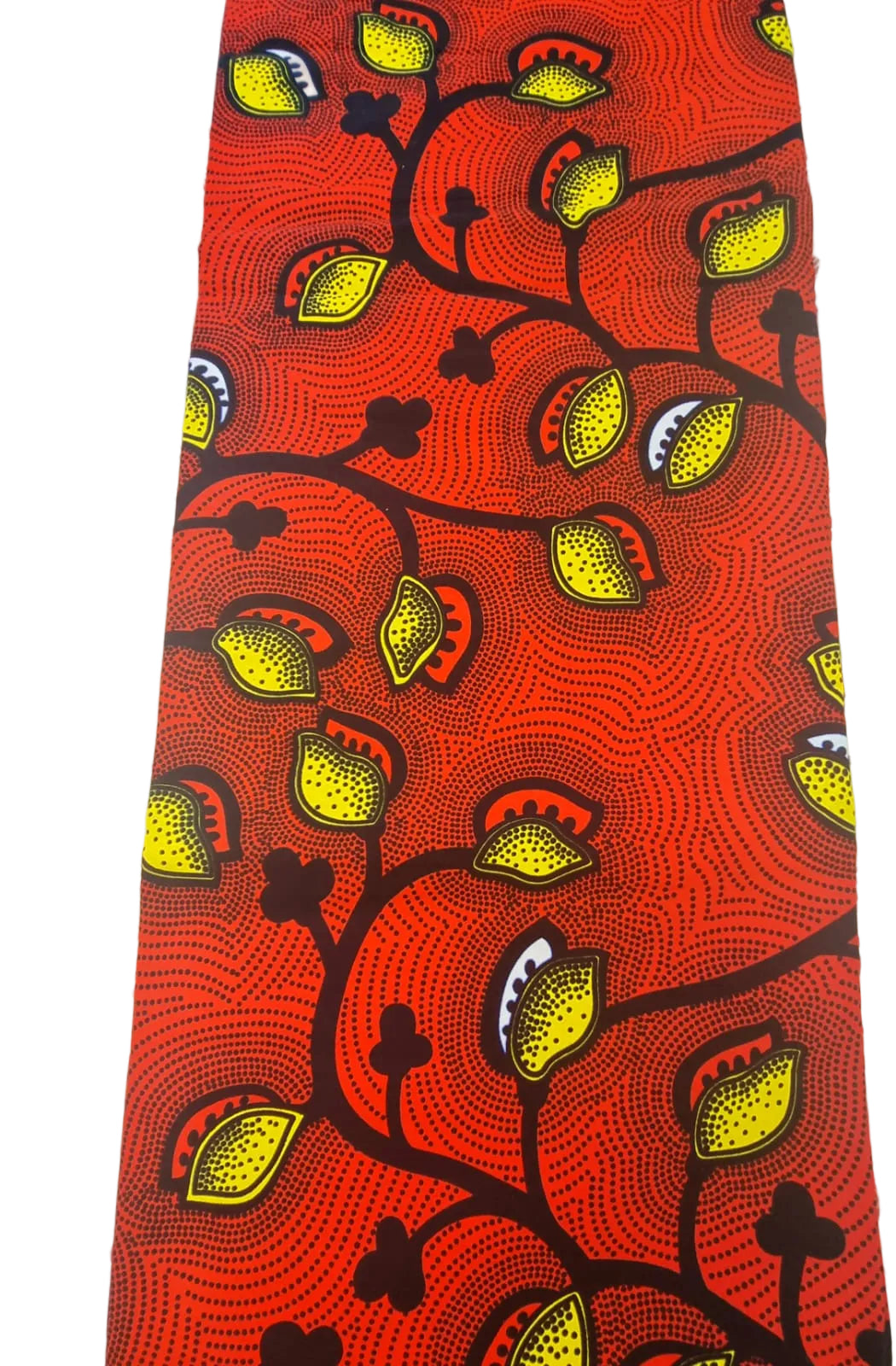 Red African Print Fabric - House of Prints