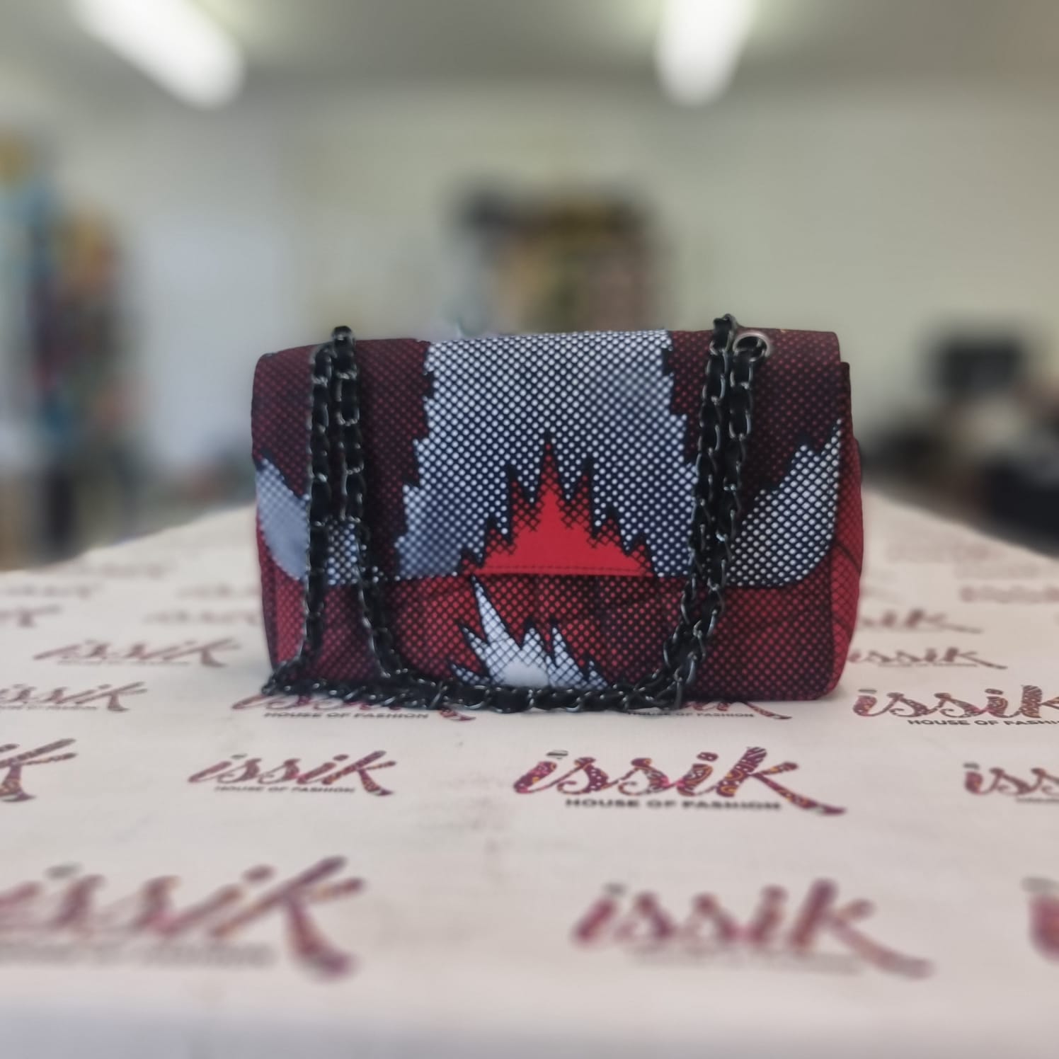 Red & Grey Shoulder bag - House of Prints