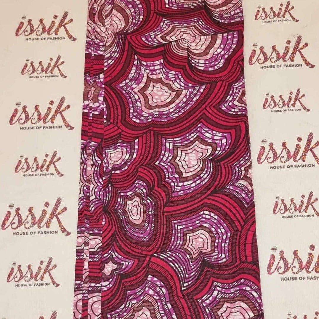 Wine & Purple Ankara - ak1307 - House of Prints