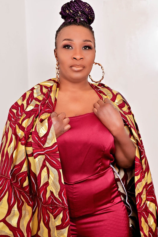 Wine/Deep Red Satin Jumpsuit - rtw123 - House of Prints