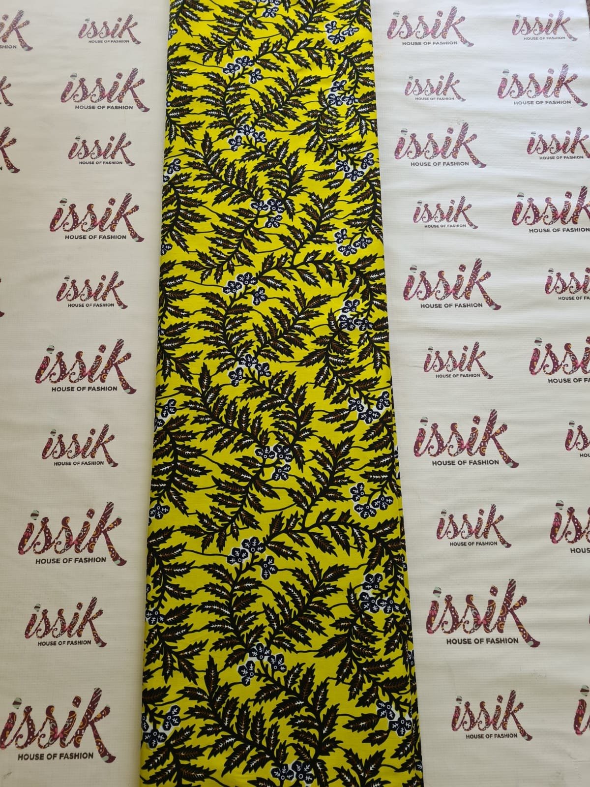 Yellow & Black Ankara Fabric - akpy12062 - House of Prints