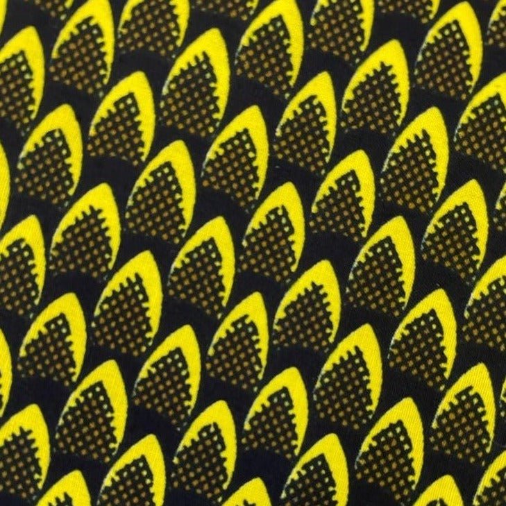 Yellow & Brown Ankara Fabric - ak12057 - House of Prints