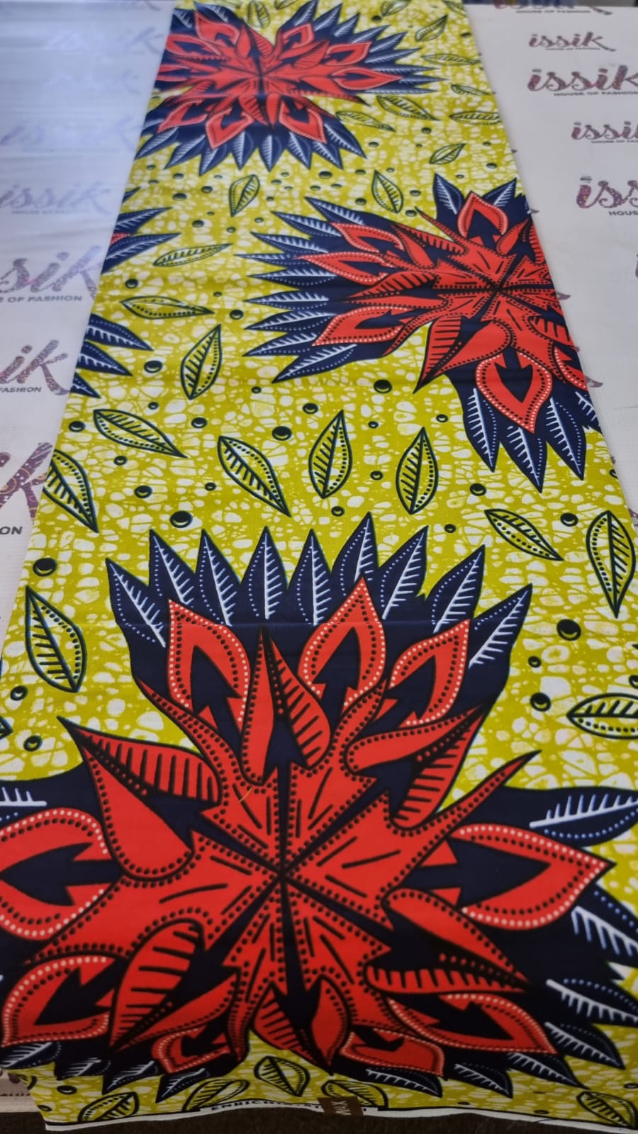 Yellow & Orange African Print Fabric - House of Prints